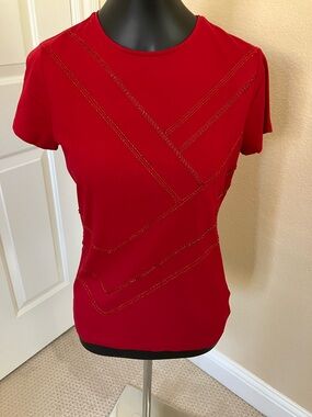 NWOT Lauren beaded t-shirt